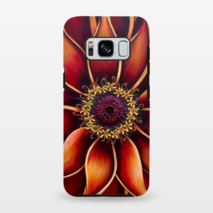 Galaxy S8 StrongFit Zinnia by Denise Cassidy Wood