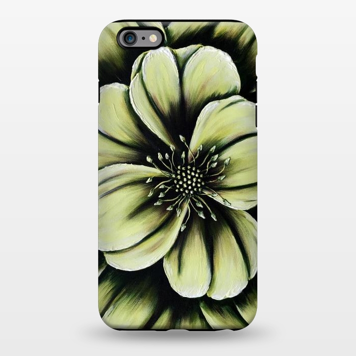 iPhone 6/6s plus StrongFit Green Flower by Denise Cassidy Wood