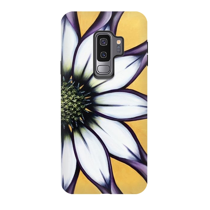 Galaxy S9 plus StrongFit Kaleidoscope Daisy by Denise Cassidy Wood