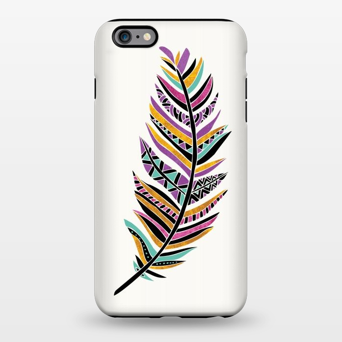 iPhone 6/6s plus StrongFit Dreamy Feather by Pom Graphic Design