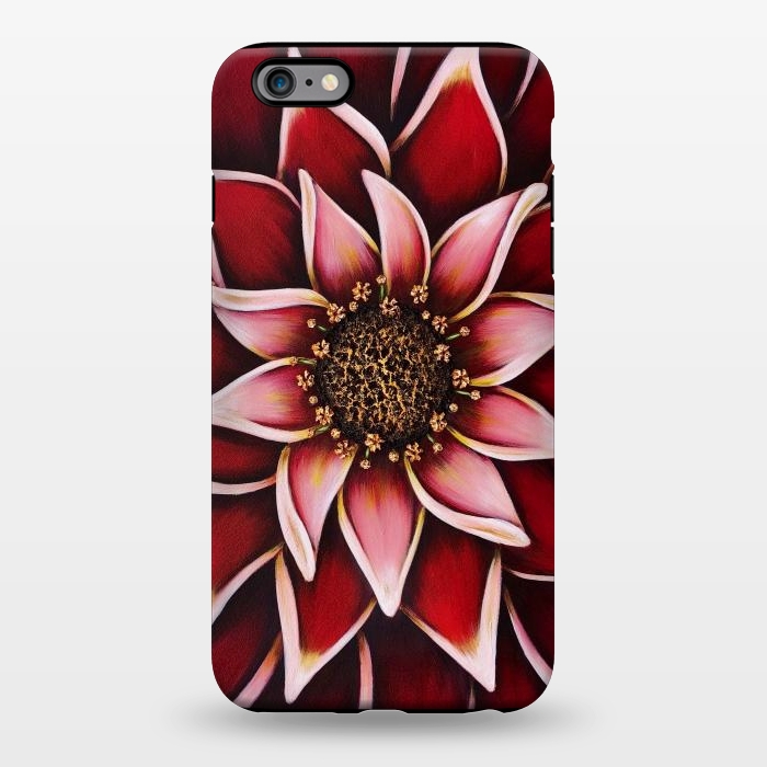 iPhone 6/6s plus StrongFit Valentine Dahlia by Denise Cassidy Wood