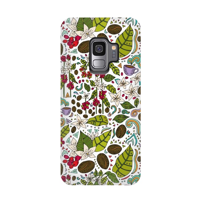 Galaxy S9 StrongFit Coffee Paradise by Pom Graphic Design