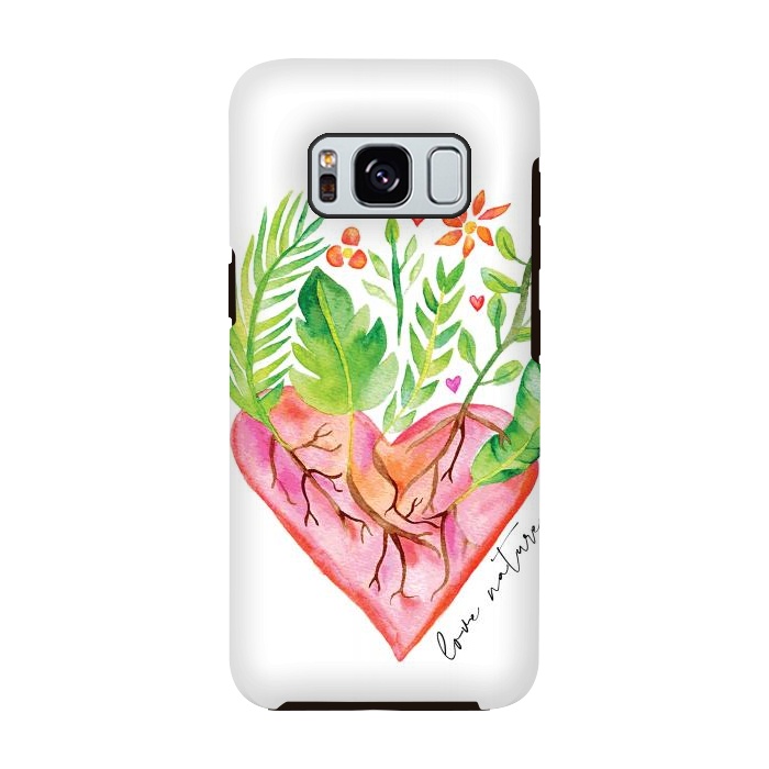 Galaxy S8 StrongFit Greenies Love by Pom Graphic Design