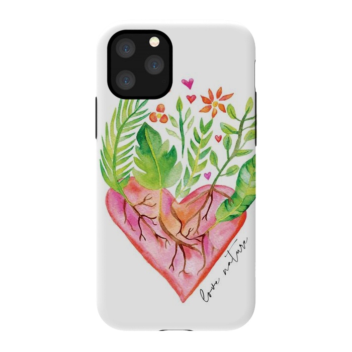 iPhone 11 Pro StrongFit Greenies Love by Pom Graphic Design