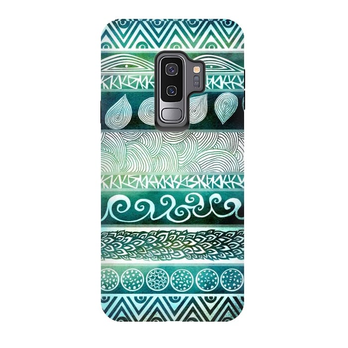 Galaxy S9 plus StrongFit Dreamy Tribal III by Pom Graphic Design