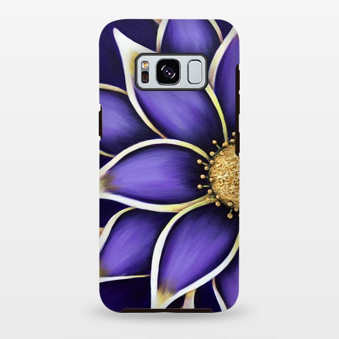 Galaxy S8 plus StrongFit Purple Passion II by Denise Cassidy Wood