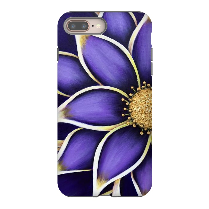 iPhone 8 plus StrongFit Purple Passion II by Denise Cassidy Wood