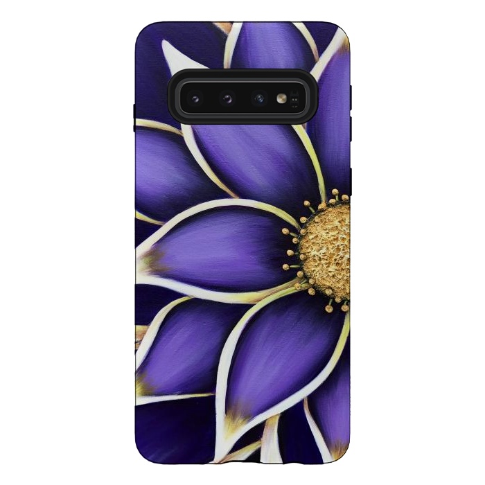 Galaxy S10 StrongFit Purple Passion II by Denise Cassidy Wood