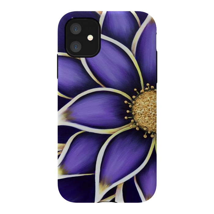 iPhone 11 StrongFit Purple Passion II by Denise Cassidy Wood