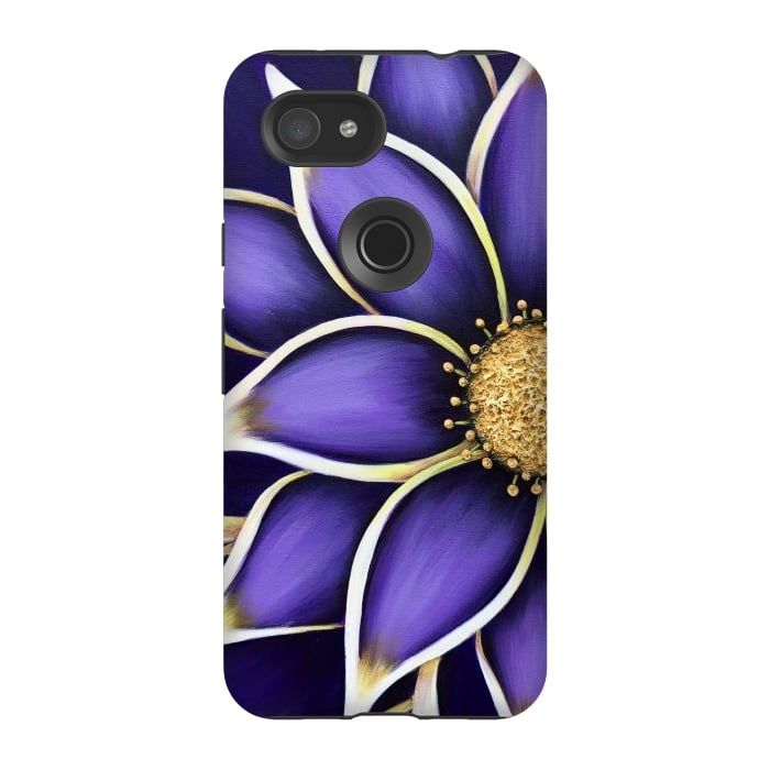 Pixel 3A StrongFit Purple Passion II by Denise Cassidy Wood