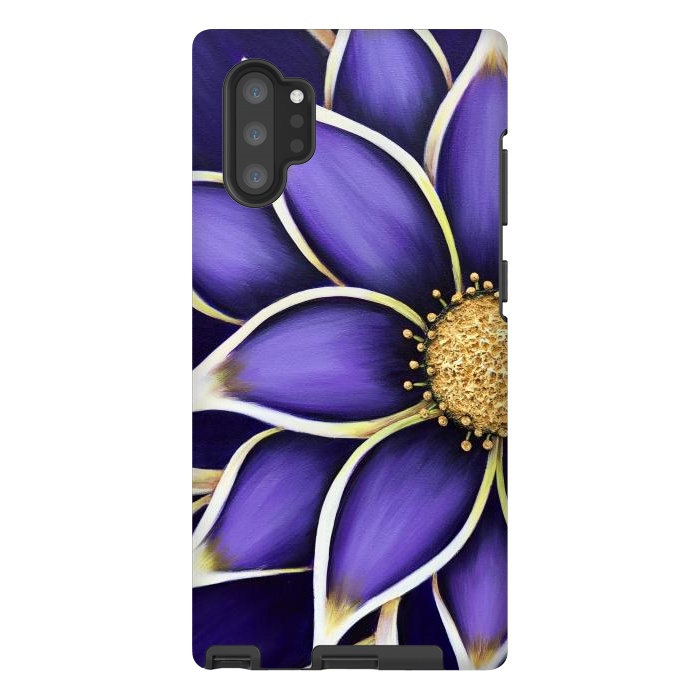 Galaxy Note 10 plus StrongFit Purple Passion II by Denise Cassidy Wood