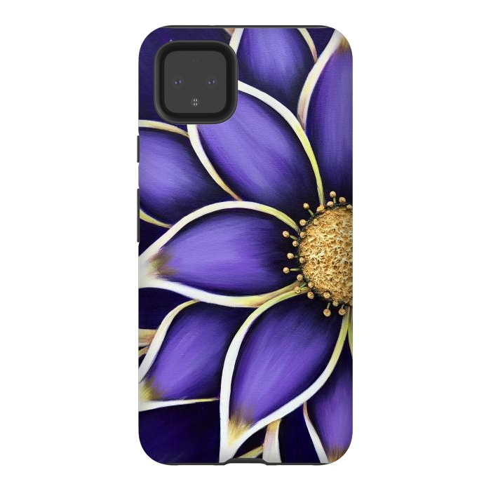 Pixel 4XL StrongFit Purple Passion II by Denise Cassidy Wood