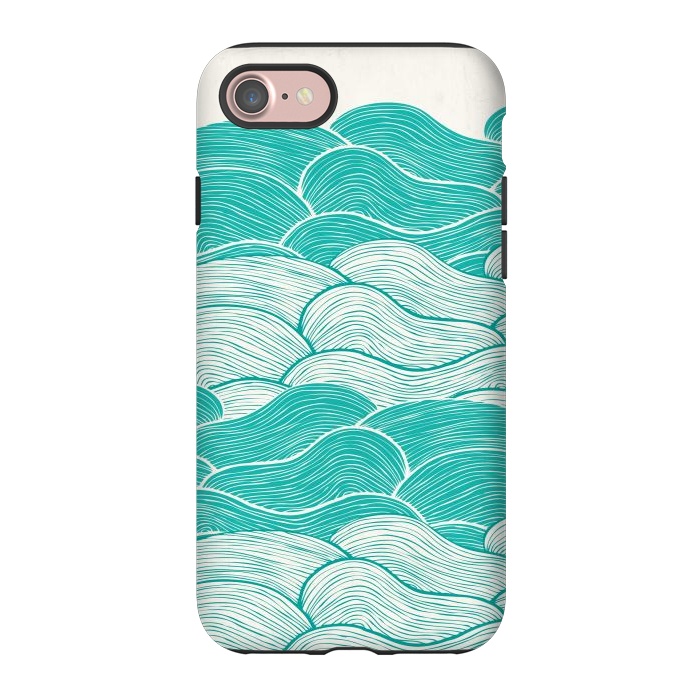 iPhone 7 StrongFit The Calm And Stormy Seas II by Pom Graphic Design