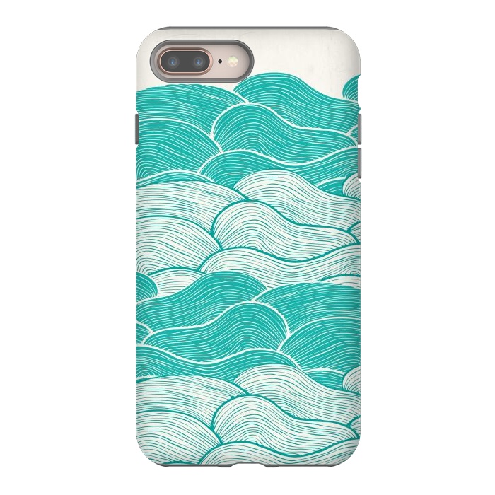 iPhone 7 plus StrongFit The Calm And Stormy Seas II by Pom Graphic Design