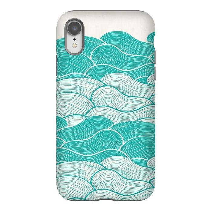 iPhone Xr StrongFit The Calm And Stormy Seas II by Pom Graphic Design