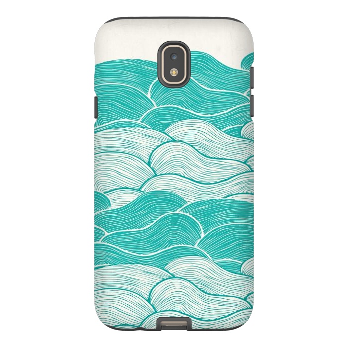 Galaxy J7 StrongFit The Calm And Stormy Seas II by Pom Graphic Design