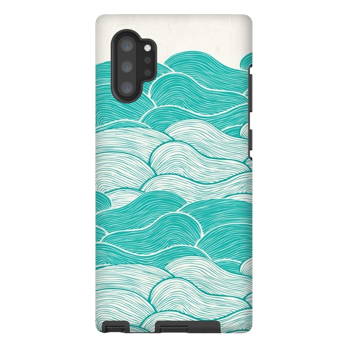 Galaxy Note 10 plus StrongFit The Calm And Stormy Seas II by Pom Graphic Design