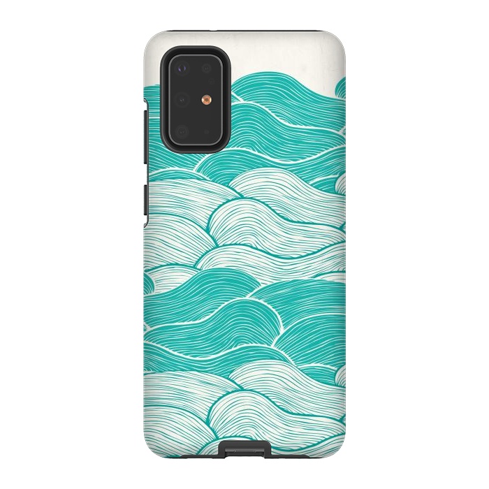 Galaxy S20 Plus StrongFit The Calm And Stormy Seas II by Pom Graphic Design