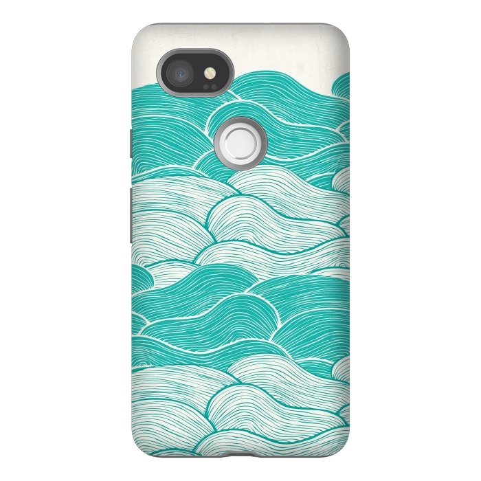 Pixel 2XL StrongFit The Calm And Stormy Seas II by Pom Graphic Design