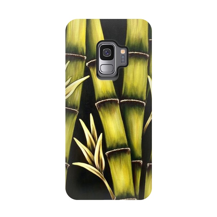 Galaxy S9 StrongFit Bamboo by Denise Cassidy Wood