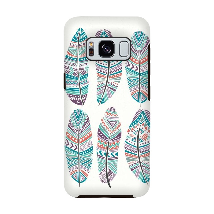 Galaxy S8 StrongFit Feathers Feathers by Pom Graphic Design