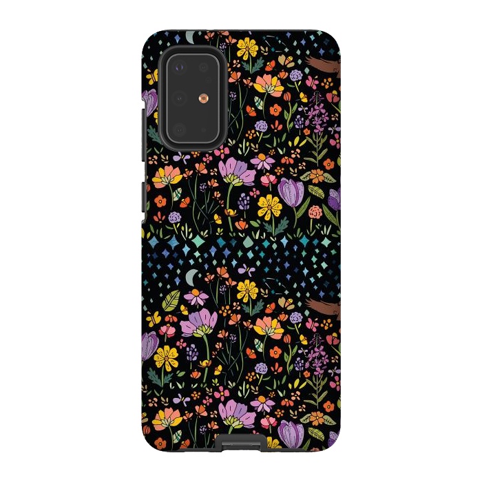 Galaxy S20 Plus StrongFit Whimsical Night Forest by Pom Graphic Design