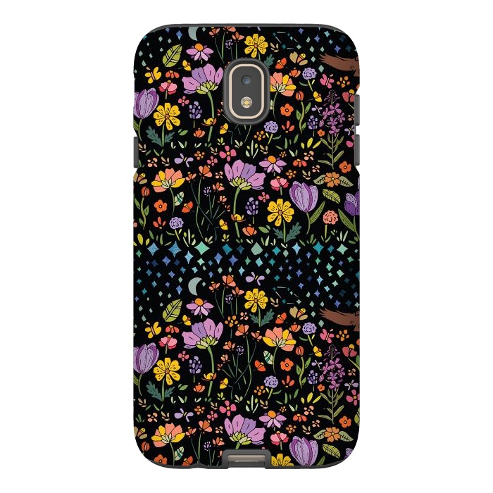 Galaxy J7 StrongFit Whimsical Night Forest by Pom Graphic Design