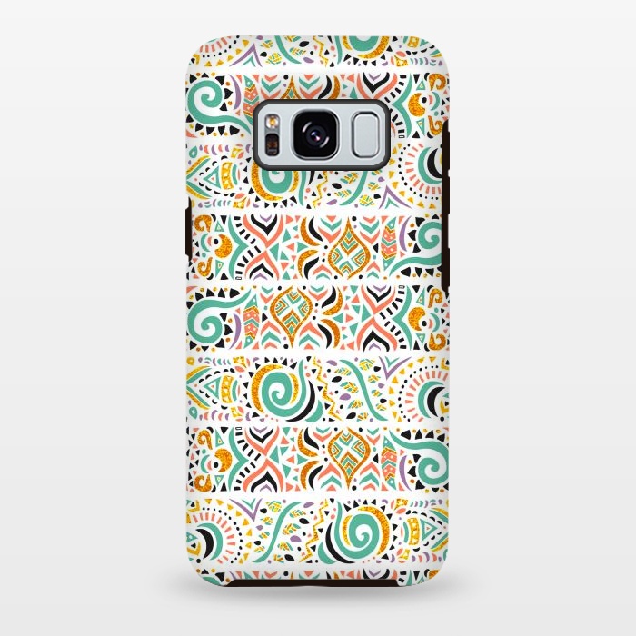 Galaxy S8 plus StrongFit Jungle doodles day by Pom Graphic Design