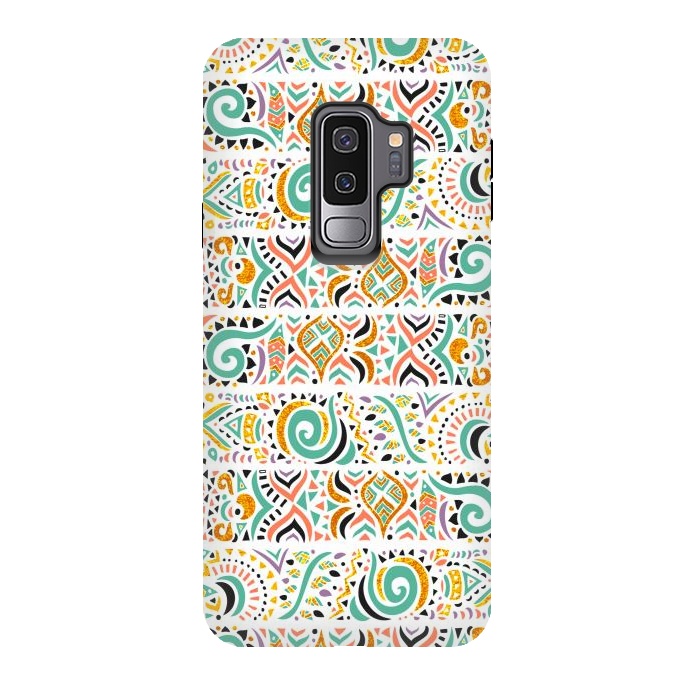 Galaxy S9 plus StrongFit Jungle doodles day by Pom Graphic Design