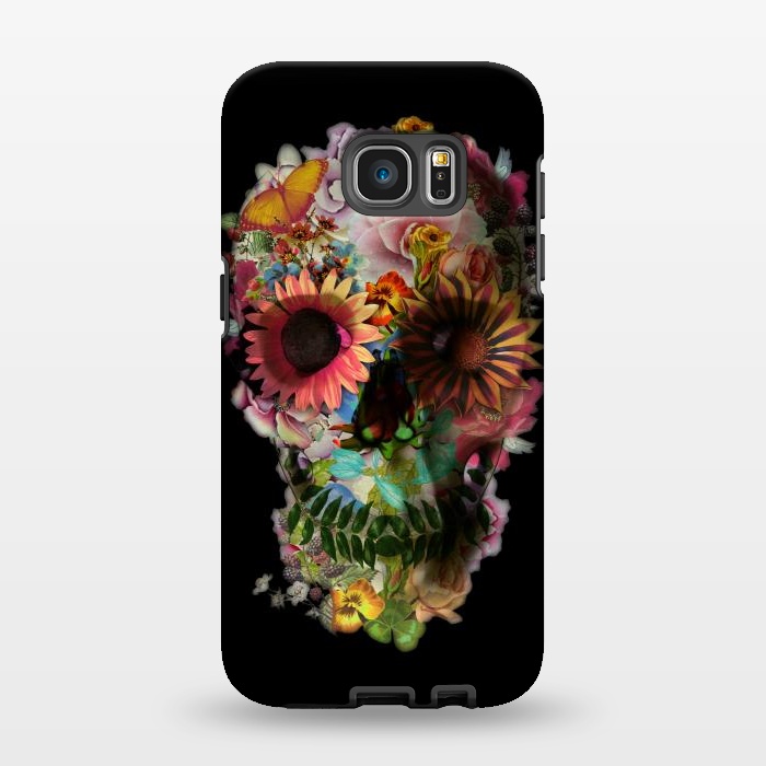 Galaxy S7 EDGE StrongFit Skull 2 Black by Ali Gulec