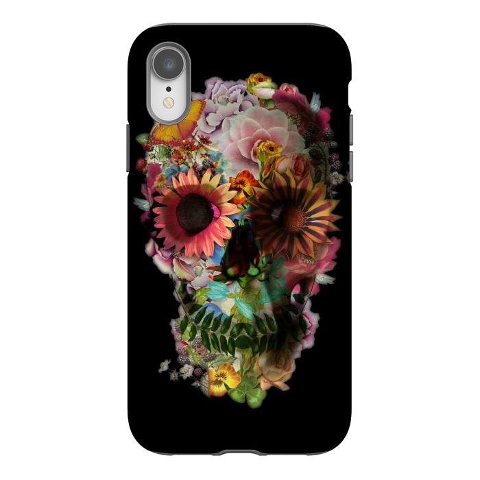 iPhone Xr StrongFit Skull 2 Black by Ali Gulec