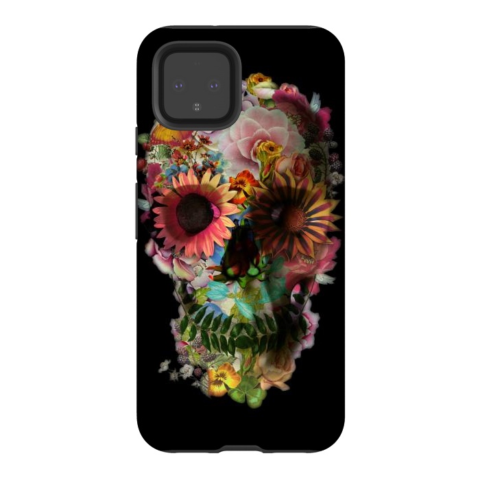 Pixel 4 StrongFit Skull 2 Black by Ali Gulec