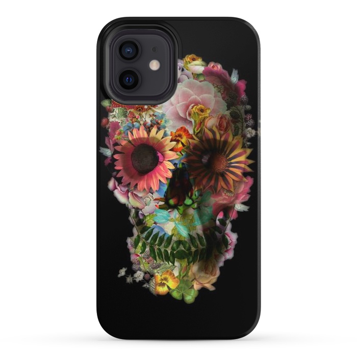 iPhone 12 StrongFit Skull 2 Black by Ali Gulec