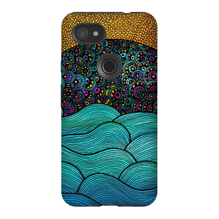 Pixel 3AXL StrongFit oceania big by Pom Graphic Design
