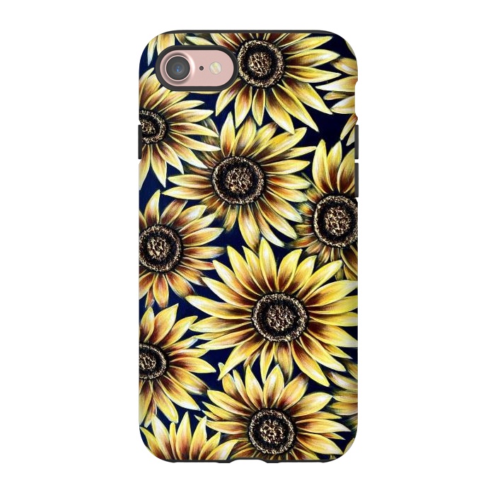 iPhone 7 StrongFit Sunflowers by Denise Cassidy Wood