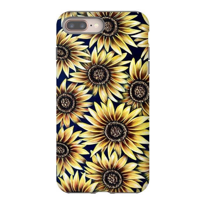 iPhone 7 plus StrongFit Sunflowers by Denise Cassidy Wood