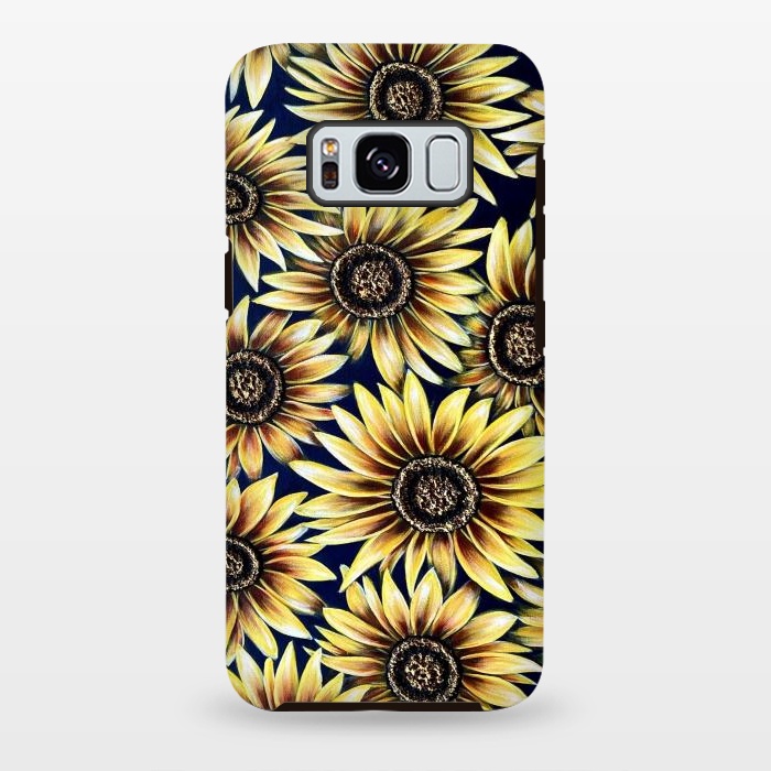 Galaxy S8 plus StrongFit Sunflowers by Denise Cassidy Wood