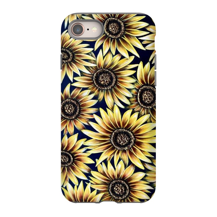 iPhone SE StrongFit Sunflowers by Denise Cassidy Wood
