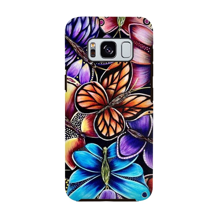 Galaxy S8 StrongFit Butterflies by Denise Cassidy Wood