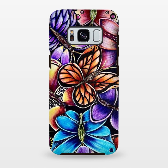 Galaxy S8 plus StrongFit Butterflies by Denise Cassidy Wood