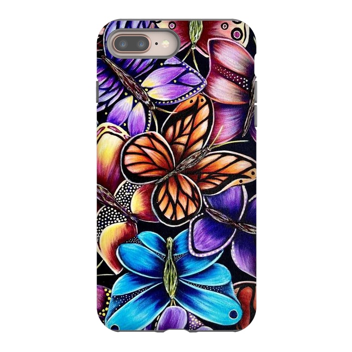 iPhone 8 plus StrongFit Butterflies by Denise Cassidy Wood