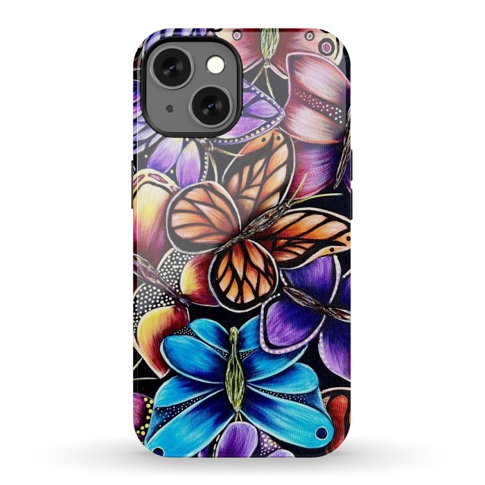 iPhone 13 StrongFit Butterflies by Denise Cassidy Wood