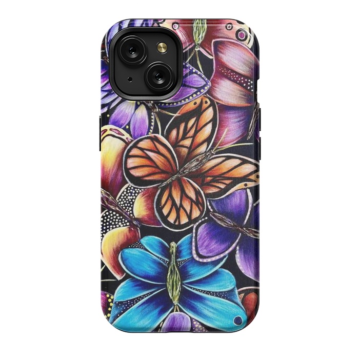 iPhone 15 StrongFit Butterflies by Denise Cassidy Wood