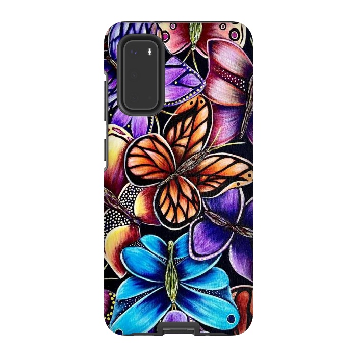 Galaxy S20 StrongFit Butterflies by Denise Cassidy Wood