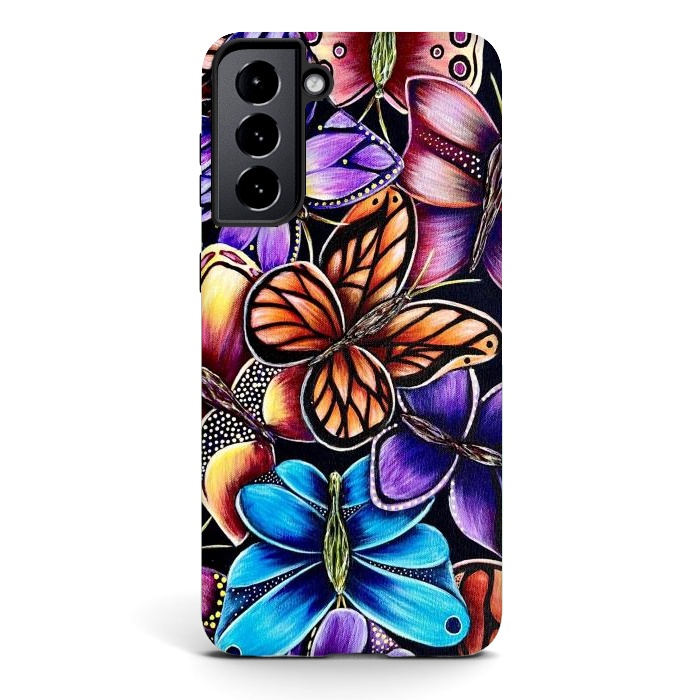 Galaxy S21 StrongFit Butterflies by Denise Cassidy Wood