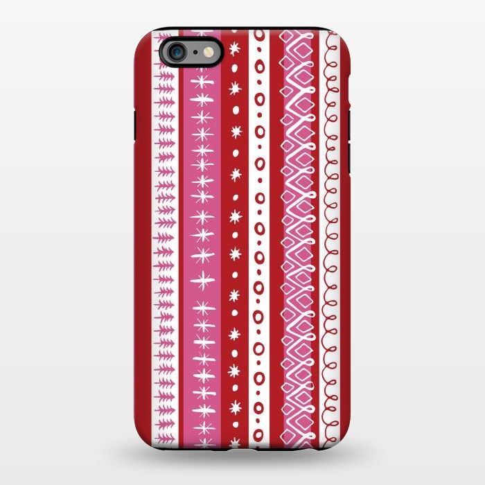iPhone 6/6s plus StrongFit Loopy Stripe by Rhiannon Pettie