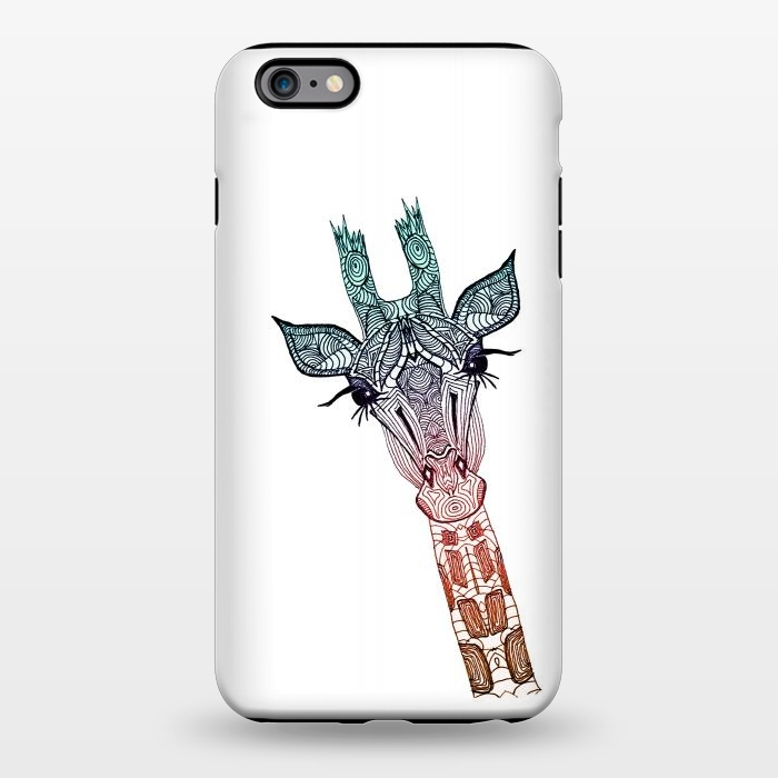 iPhone 6/6s plus StrongFit Giraffe Teal by Monika Strigel