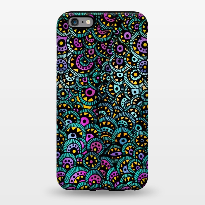 iPhone 6/6s plus StrongFit Peacock Tail by Pom Graphic Design