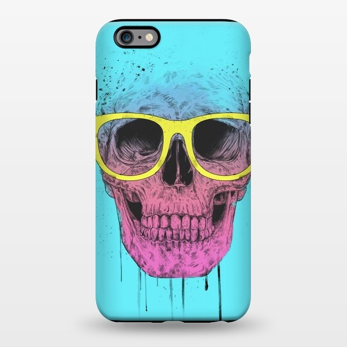 iPhone 6/6s plus StrongFit Pop Art Skull With Glasses by Balazs Solti
