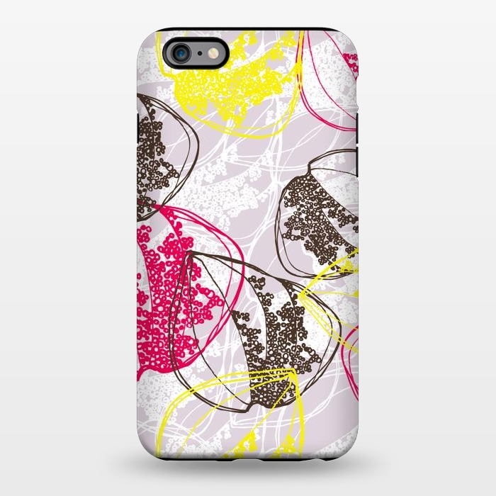 iPhone 6/6s plus StrongFit Organic Retro Leaves by Rachael Taylor